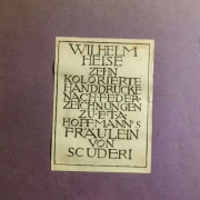 Wilhelm Heise: Kolorierte Handdrucke